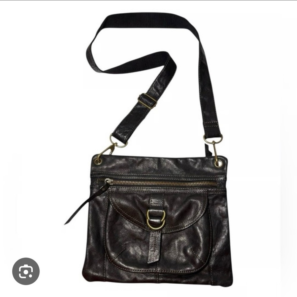 Fossil Elegant Black Leather Crossbody Bag